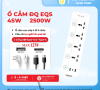 Ổ Cắm Điện Điện Quang EQS 4SW 2500W 4 Ổ Cắm Đa Năng USB
