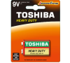 Pin 9V Toshiba Heavy Duty Carbon Zinc 6F22KG Chính Hãng (1 Viên)