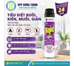 Bình xịt côn trùng Raid Advance Không Mùi Chính Hãng