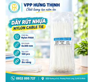 Dây rút nhựa 8x300mm 
