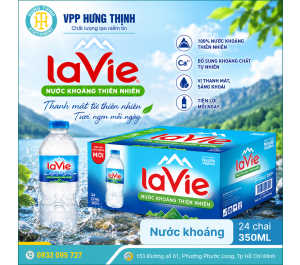 Nước khoáng LaVie 350ml Chính Hãng