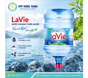 Nước Khoáng LaVie Bình 19L Nước Uống Thiên Nhiên Chính Hãng