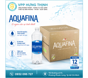 Nước Suối Aquafina 1.5 Lít Thùng 12 Chai Chính Hãng