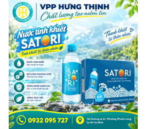 Nước Tinh Khiết Satori 350ml – Thùng 24 Chai