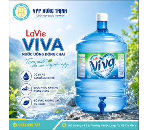 Nước uống đóng chai LaVie ViVa 18L Chính Hãng
