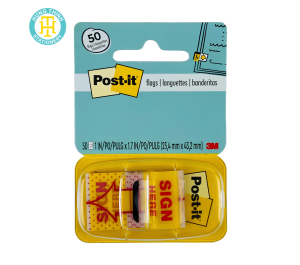 POST-IT TRÌNH KÝ SIGN HERE 680-9, 25 MM X 43.2 MM