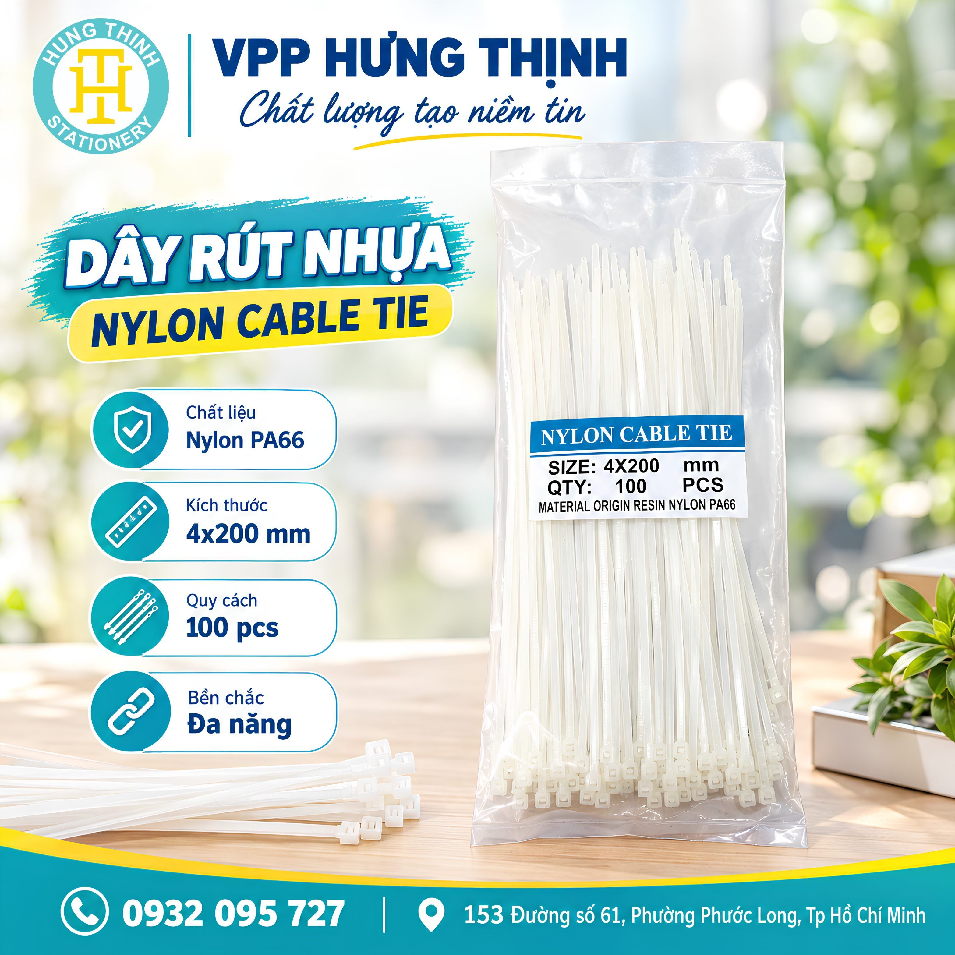 DÂY RÚT NHỰA 4X200MM