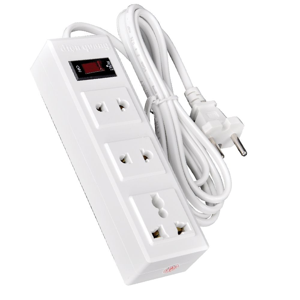 Ổ Cắm Điện Quang ĐQ 002A-02 (3 Lỗ) Chính Hãng - Chịu Tải 2500W