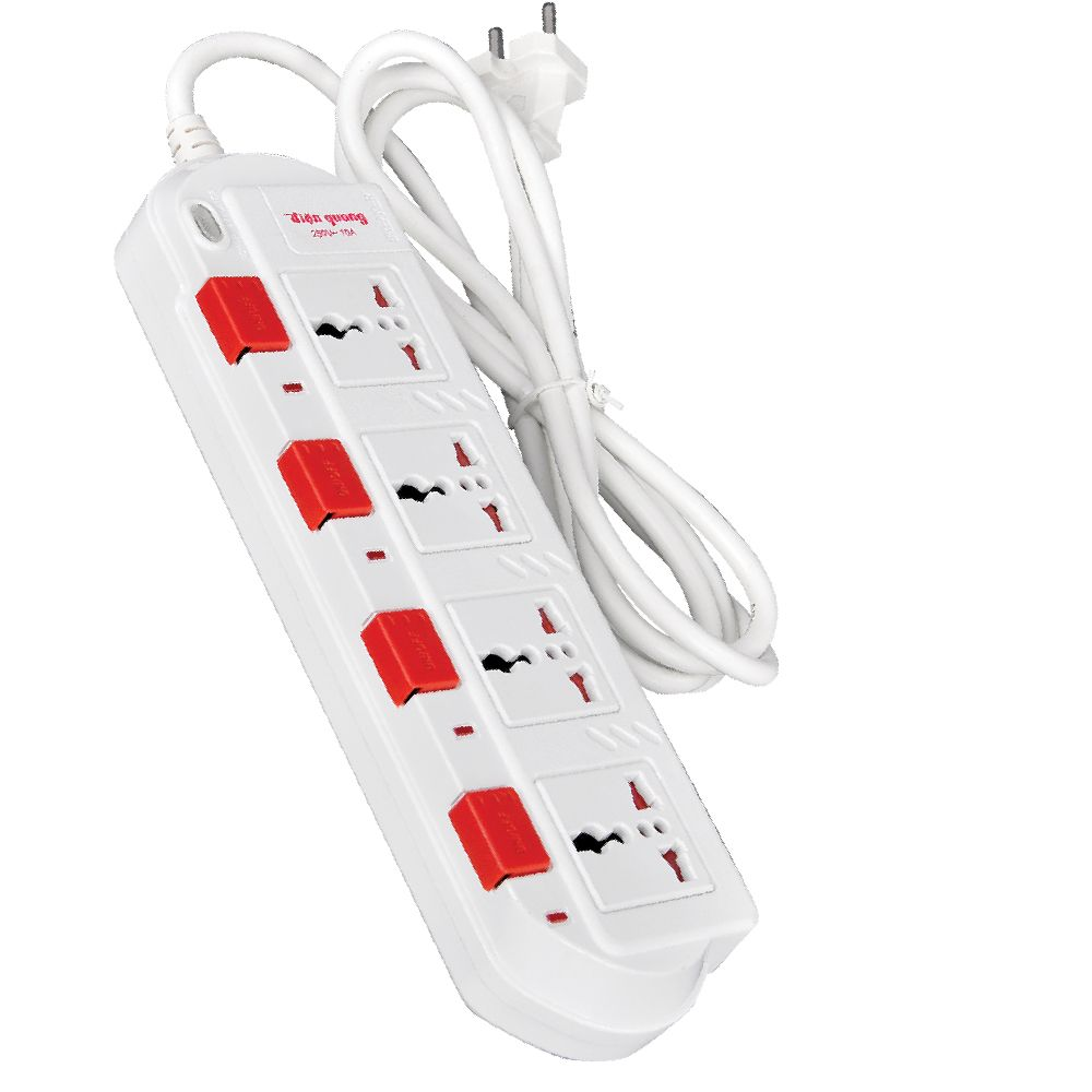 Ổ Cắm Điện Quang ĐQ ESK SM750SL 5 Lỗ 3 Chấu 3200W Có Công Tắc Riêng Chính Hãng