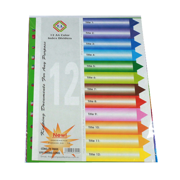 PHÂN TRANG NHỰA TL 12 SỐ