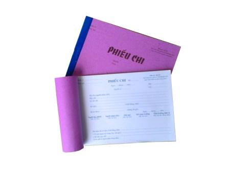 Phiếu chi 1 liên dày