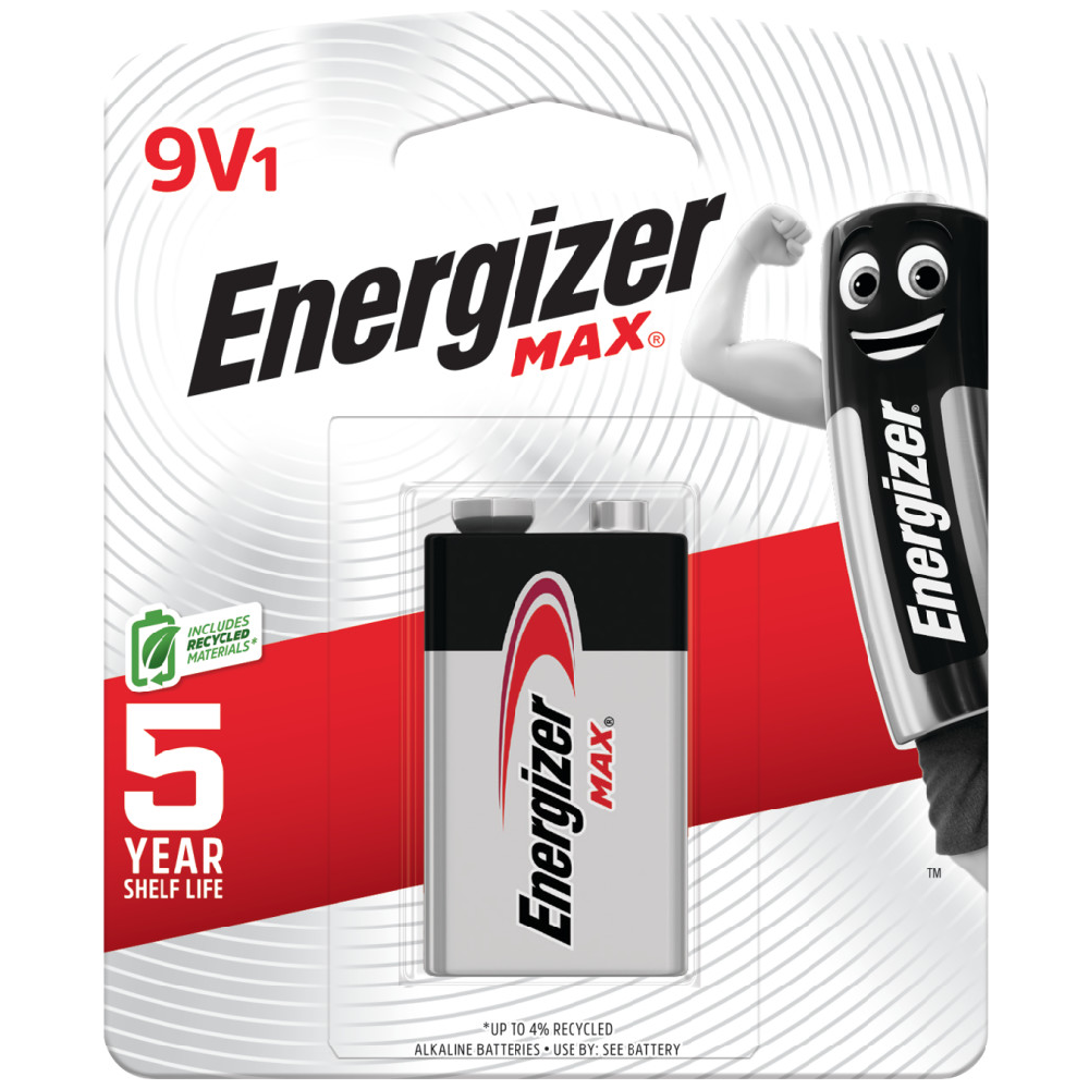 Pin 9V Energizer Max Alkaline 6LR61 Chính Hãng (Vỉ 1 Viên)