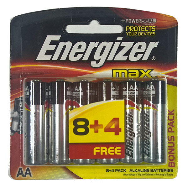 Pin AA Energizer vỉ 12 viên